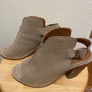Frye Suede Chunky Heel